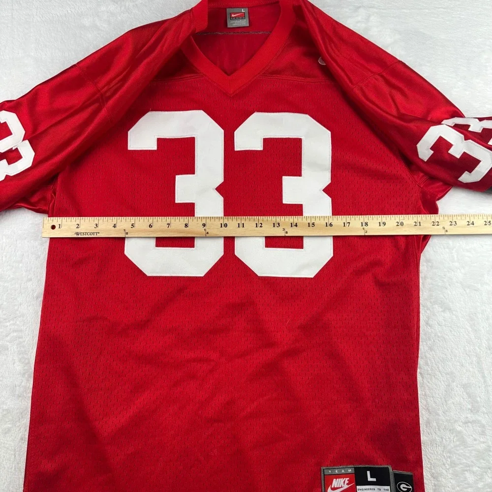 Georgia Bulldogs Nike Authentic Jersey #33 Terrell Davis Size XL +2 Throwback